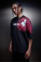 تيشيرت رجالي أسود بتصميم Puzzle Embossed مطبوع كبير الحجم - 4