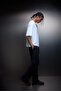 Men's White Boxy Fit Basic Tshirt - 4