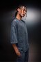 Men's Anthracite Oversized Wash Effect Basic Tshirt - 2