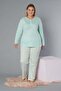 Plus Size Long Sleeve Pajama Set B09-174 - 2
