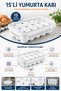 15-Piece Egg Storage Container with Lid, Ventilated, Refrigerator Organizer, Refrigerator Organizer Can Be Stacked on Top of Each Other - 2
