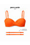 Strapless Bikini Top — Twist Detail, Push-Up Padding, Gathering Effect