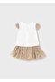Newborn Girl 2-Piece Set with Tulle Skirt - 2
