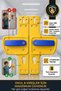 Barrier Door Handle |   Navy Blue - Yellow Colored |   Child Safe |   Suitable for Schools and Training Areas - 3