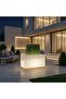 مركن زرع شكل مستطيل مع إضاءة LED مقاس كبير 68 × 39 سم بلاستيك LLDPE سعة 30 لتر - 7