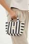 Striped Mini Canvas Tote Bag & Adjustable Strap (25 * 15) (Handle 24 cm) - 3