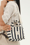 Striped Mini Canvas Tote Bag & Adjustable Strap (25 * 15) (Handle 24 cm) - 8