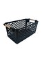 Black Refrigerator Organizer Vegetable Fruit Basket Kitchen Bathroom Under Counter Organizer - 4