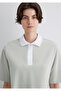 Gray Crop Polo T-Shirt Crop / Short Cut 1613000 -70083 - 5