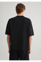 Mv91 Embroidery Detailed Black T-Shirt Boxy Fit 0612576 -900 - 4