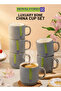 6pcs Luxury Bone China Mug Set RF13216 Assorted Sets