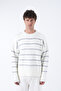 Fleece-Lined Striped Furry Knitwear Sweater - 2