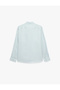 Regular Fit Button-Down Collar Long Sleeve Linen Shirt - 5