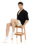 White Color Summer Men's Bamboo Booties Socks Set of 6 - 10512-Byz-47-50 - 3