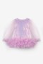 Lilac Hem Ruffle Detailed Baby Girl Dress - Violet - 2