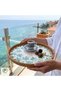 Giza Handmade Rattan Tray 35 cm – Natural Wicker Presentation Tray, Bohemian Decorative Serving Tray - 6