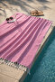 Ilgın %100 Pamuk Peştemal Pembe 90x170 - 2