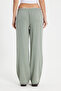 Women's relaxed fit 100% cotton casual khaki pants with drawstring waist, elastic waistband, double pockets, and a two-thread construction. - 6