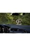 Silver Stone Rear View Mirror Pendant Ornament Letter E - 2
