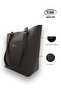 Tote Genuine Leather Women's Shopping Arm and Shoulder Bag - 8