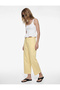 Regular Waist Ribbed Short Wide Leg Pants with Pocket Detail - Culotte Jeans - 2