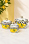 Limon Deep Curved Enamel Pot Set 16-20-24 cm