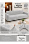 Extra Soft Welsoft Fleece Elastic 3-Seater Sofa Cover | Non-Slip, Stretchy and Washable Sofa Cover - 2