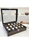 Custom-made watch box, wood grain design, set of 15. - 3