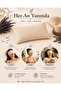 Lavender Filled Eye Pillow 100% Pure Cotton Washable Cover (Bej) - 7