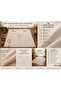 Kabe Embroidered Couple's 100% Natural Linen Prayer Rug Set with Prayer Beads, Dowry Gift, Prayer Mat Set, Prayer Rug - 7