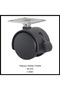 Office Sofa Cabinet Shelf 360 Degree Rotary Table Plastic Furniture Wheel with Brake 50 Mm - 6