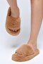 Women's Brown Extra Soft Furry House Slippers 3cm Bynd01 - 2