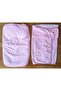 Baby Girl/Boy Soft Double-Layer Chickpea Blanket and Diaper Changing Set Gift Set Pink Blue White - 2