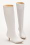 Syt-2025 White Leather Casual Women's Boots - 4