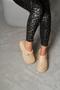 Women's Beige Hera Butterfly Buckle Fur Lined Waterproof House Slippers 3cm Byndhfay02 - 3