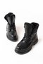 Asm-080 Black Lace-Up Daily Women's Boots - 3