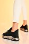 Women's Black Platinum Sports Sneaker 4.5cm Byndrsl400 - 4