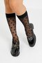 Women's Black Stoned V Buckle Patent Leather Loafer Shoes 4cm Byndkp1014 - 6