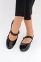 Women's Black Mary Jane Patent Leather Casual Ballerina Flats BYNDMJ01 - 3