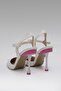 Women's White Pointed Toe Colorful Heeled Ankle Leather Stiletto 11cm Byndbs7155 - 7