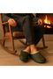 Unisex Khaki Homey Soft Fur Inside Waterproof Winter House Slippers 3cm Byndhfay01 - 3