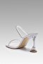 Women's Pearl Diamond Detail Heeled Slippers 8cm Bynddia01 - 7