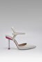 Women's White Pointed Toe Colorful Heeled Ankle Leather Stiletto 11cm Byndbs7155 - 5