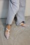 Women's White Palmi Ankle Strap Pointed Toe Patent Leather Sandals BYND24900 - 2