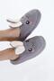 Women's Gray Rabbit Soft Furry Gondola House Slippers 3cm Byndfkb01 - 2