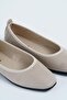Women's Beige Suede Daily Low Heel Comfortable Ballerinas Byndmrj01 - 5