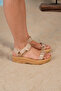Women's Beige Berlin Velcro Outdoor Trekking Sandals Byndhvsc01 - 4