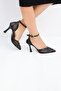 Women's Black Sirena Mesh Evening Dress Shoes 9cm Byndversi̇n01 - 5