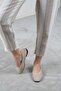Women's Beige Suede Daily Low Heel Comfortable Ballerinas Byndmrj01 - 2