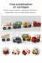 Montessori Silicone & Wooden Car Set - 2